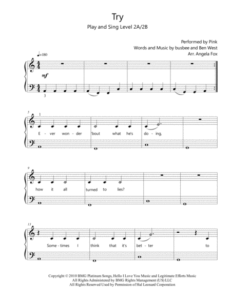 Try Level 2a 2b Play And Sing Page 2