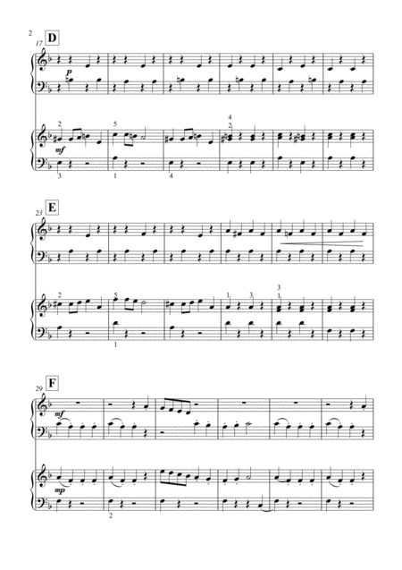 Turkish March By Beethoven Piano Duet For Beginners Page 2