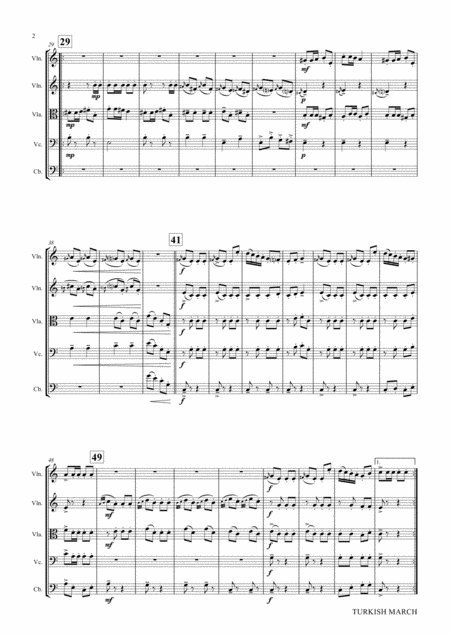 Turkish March Laendler Beethoven String Quintet Page 2