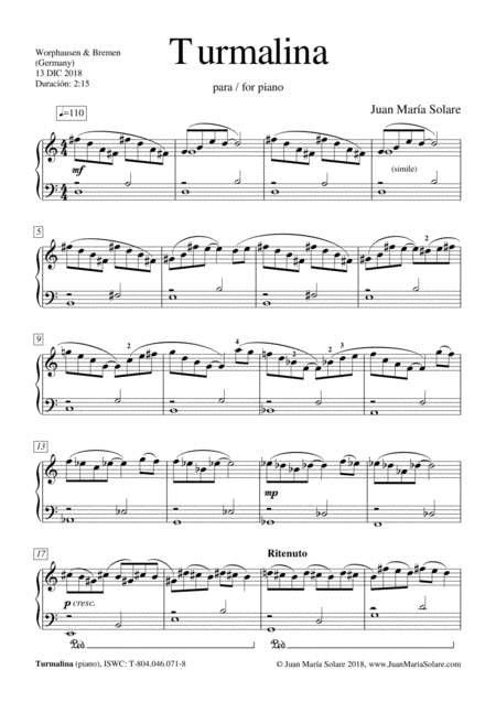 Turmalina Piano Solo Page 2