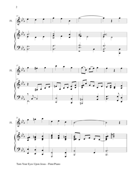 Turn Your Eyes Upon Jesus Flute Piano And Flute Part Page 2