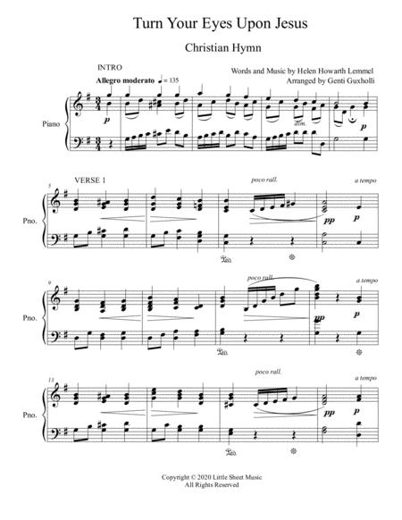 Turn Your Eyes Upon Jesus Sacred Piano Solo Page 2