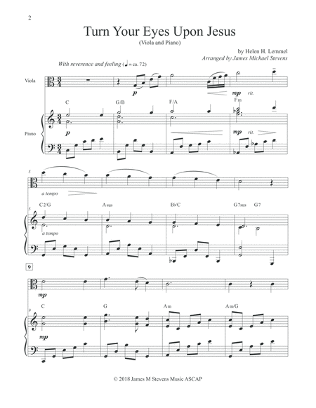 Turn Your Eyes Upon Jesus Viola And Piano Page 2