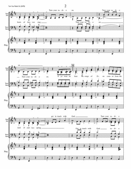 Turn Your Radio On Satb With Piano Page 2