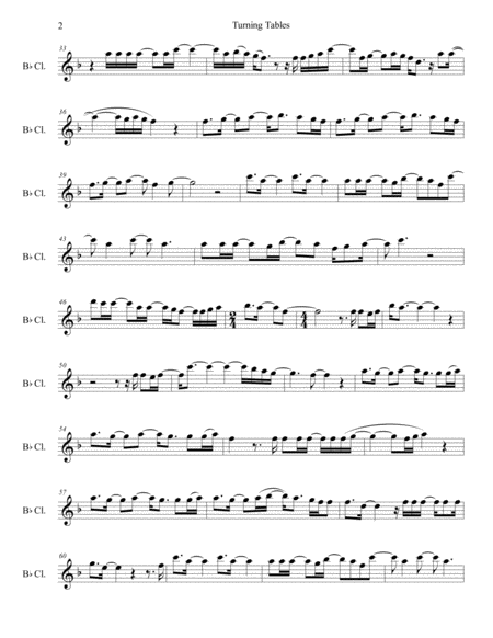 Turning Tables For Clarinet In Bb Page 2