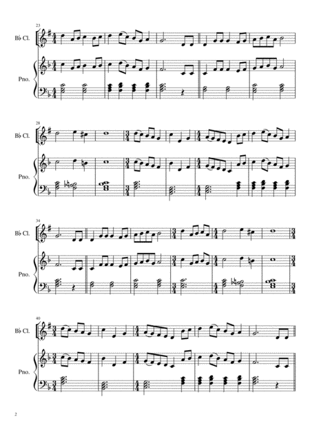Twelve Days Of Christmas Clarinet Solo Page 2