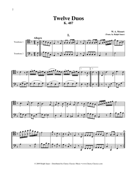 Twelve Duos For Two Trombones Page 2