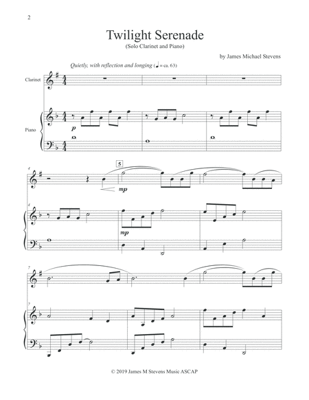 Twilight Serenade Clarinet Piano Page 2