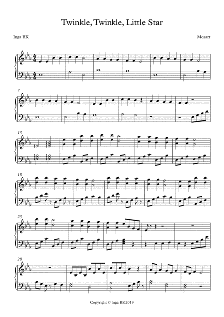 Twinkle Twinkle Little Star For Harp Page 2