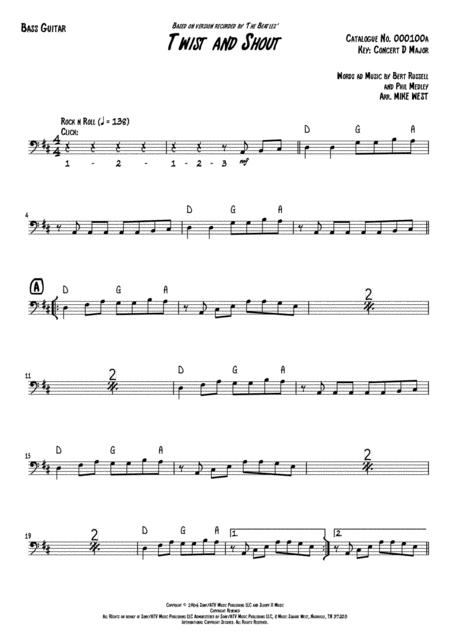 Twist And Shout Bass Guitar Page 2