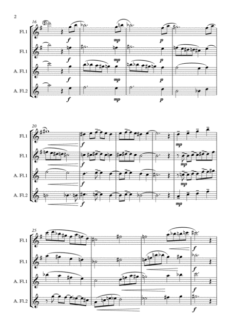 Twists And Turns Flute Quartet Page 2