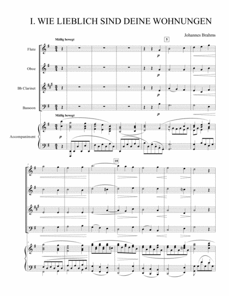 Two Brahms Quartets For Woodwind Quartet Page 2