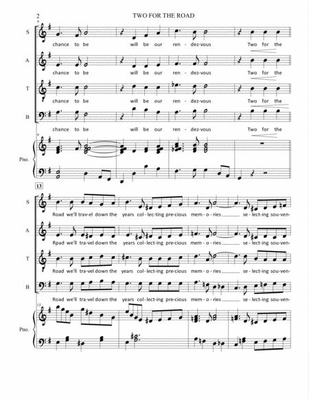 Two For The Road Satb Piano Page 2
