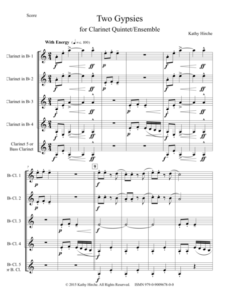 Two Gypsies Clarinet Quintet Ensemble Page 2