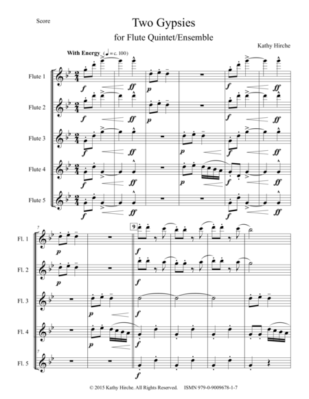 Two Gypsies Flute Quintet Ensemble Page 2