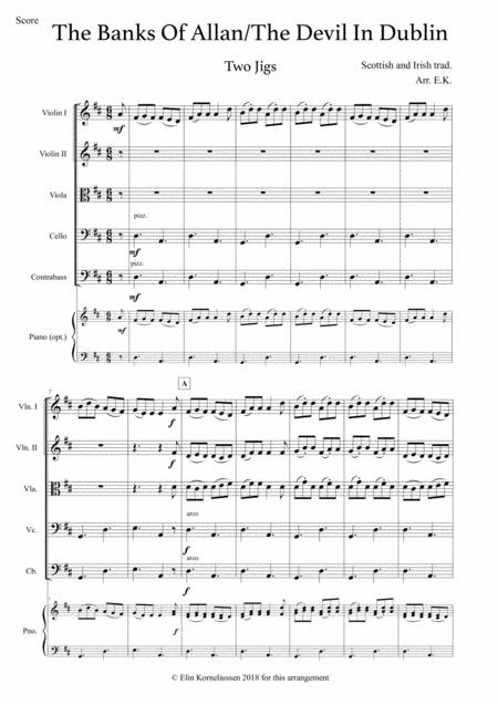 Two Jigs For String Orchestra The Banks Of Allan The Devil In Dublin Page 2