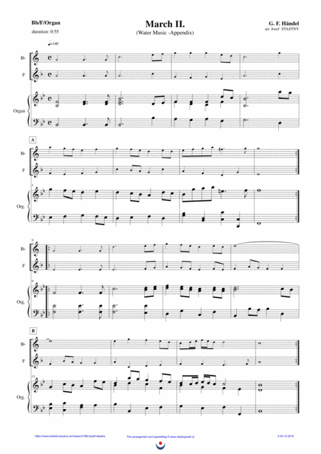 Two Marches Water Music Page 2