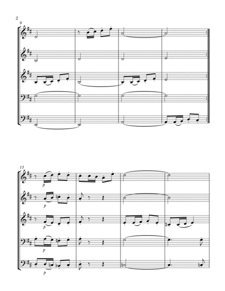 Two Pieces For Brass Quintet Page 2