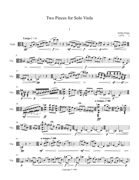 Two Pieces For Solo Viola Page 2