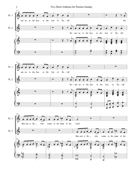 Two Short Anthems For Passion Sunday 2 Pt Page 2