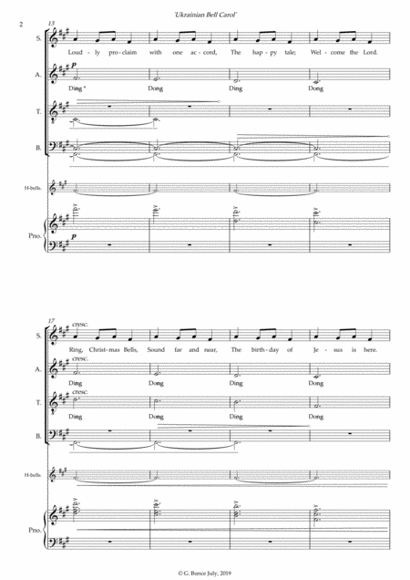 Ukrainian Bell Carol Page 2