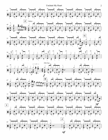 Unchain My Heart Drum Set Page 2