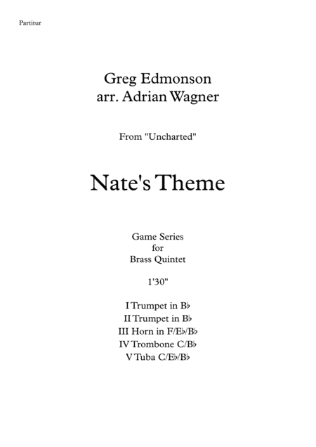 Uncharted Nates Theme Greg Edmonson Brass Quintet Arr Adrian Wagner Page 2