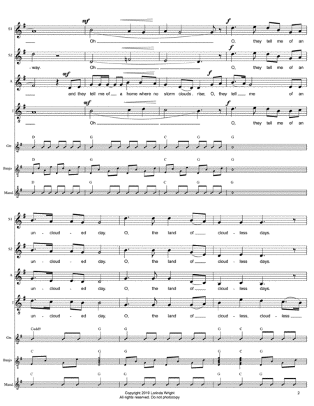 Unclouded Day Ssat And Guitar With Optional Mandolin Banjo Page 2