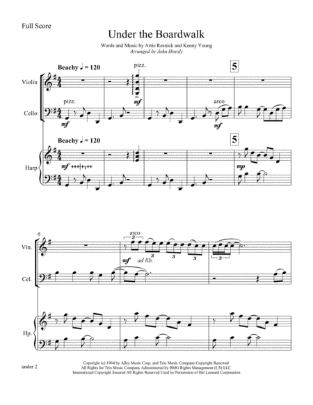 Under The Boardwalk Chamber Ensemble Page 2