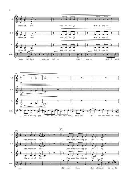 Under The Moon Of Love Ssab Choir Part Page 2