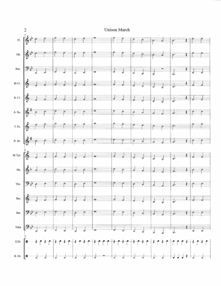 Unison March Concert Band Set Page 2