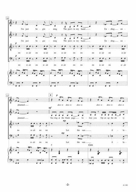 Unwritten Satb Piano Page 2