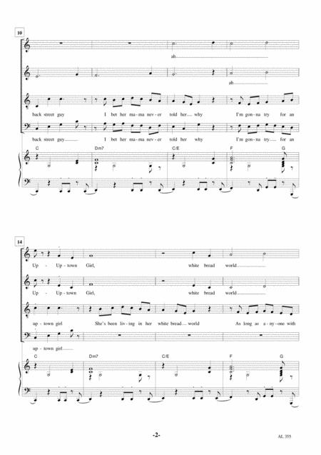 Uptown Girl Satb Piano Page 2