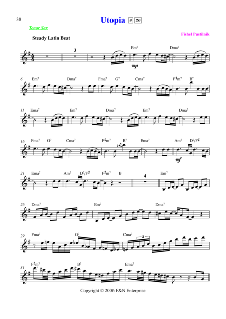 Utopia For Tenor Sax Page 2