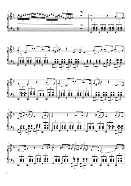 Va Pensiero Chorus Of The Hebrew Slaves Piano Solo Page 2