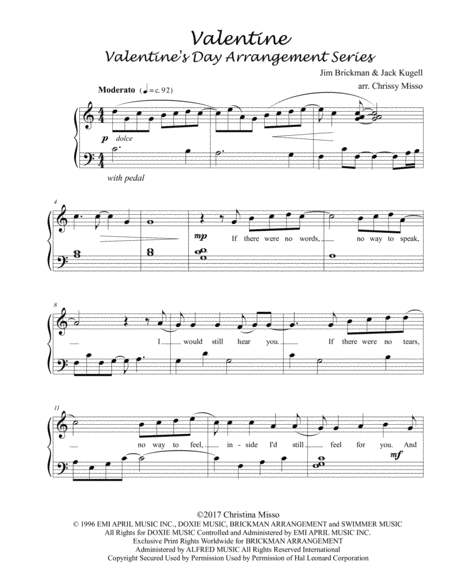 Valentine Piano Solo Page 2