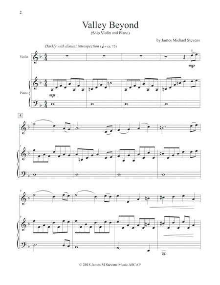 Valley Beyond Violin Piano Page 2