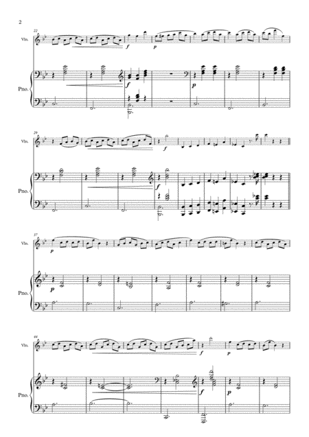 Valse Ballet For Violin And Piano Page 2