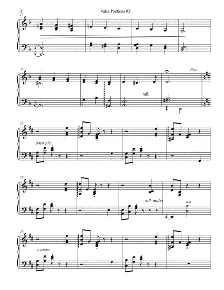 Valse Poeticos No 3 Arr For The Left Hand Alone Page 2