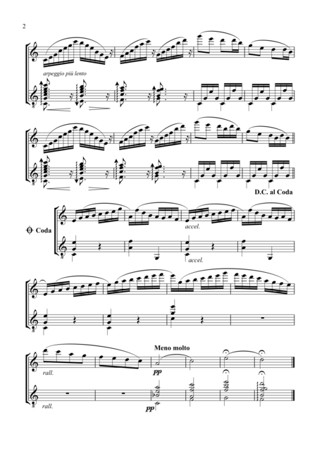 Valses Poeticos Op 10 For Flute And Guitar Page 2