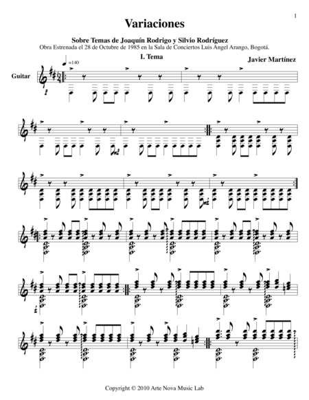 Variaciones Sobre Temas De Joaqun Rodrigo Y Silvio Rodrguez Page 2