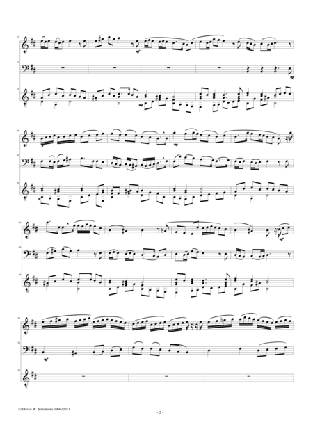 Variations On Adon Olam Eternal Lord For Flute Cello And Guitar Page 2