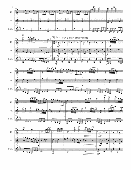 Variations On All The Pretty Little Horses Woodwind Trio Page 2