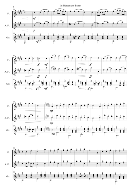 Variations On Alleweil Ein Wenig Lustig For Cello And Guitar Page 2