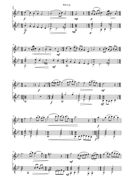 Variations On Rv Je For Flute And Guitar Page 2
