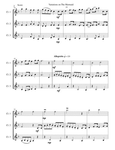 Variations On The Mermaid For Clarinet Trio Page 2