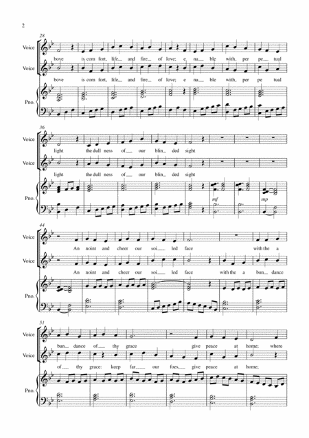 Veni Creator Spiritus For Choir And Keyboard Page 2