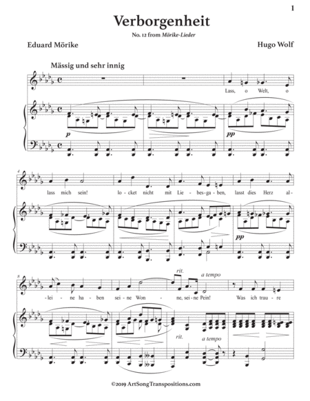 Verborgenheit D Flat Major Page 2