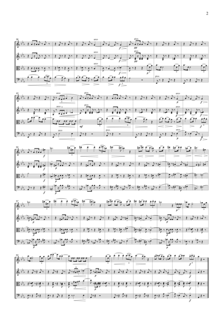 Verdi Grand March From Aida For String Quartet Cv002 Page 2