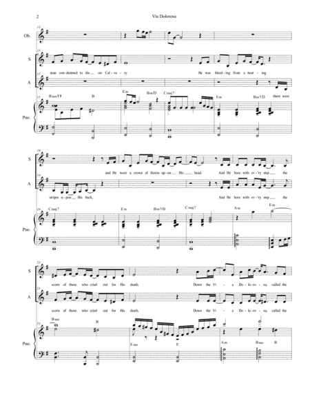 Via Dolorosa Duet For Soprano And Alto Solo Page 2